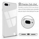 Wholesale iPhone 8 Plus / 7 Plus Fully Protective Magnetic Absorption Technology Case With Free Tempered Glass (White)